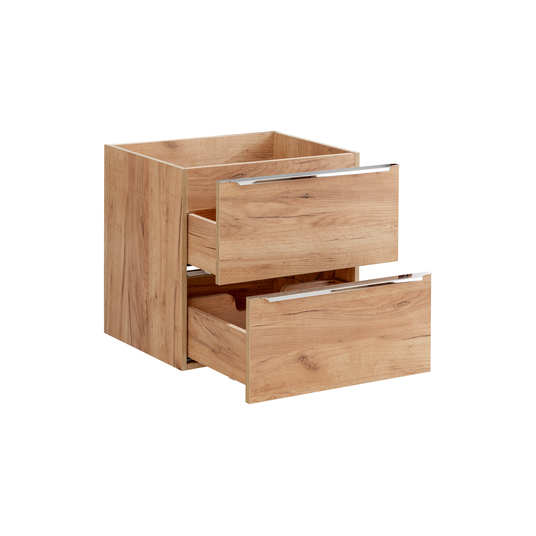 Valamukapp 60 cm, 2 sahtliga, tamm CAPRI, 820A, FSC