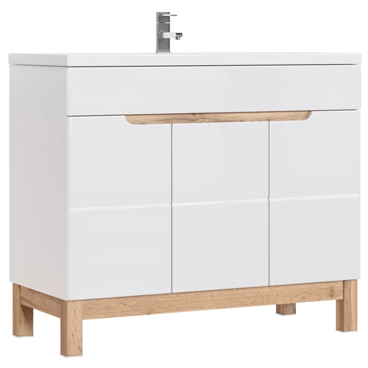 Valamukapp 100 cm, 3 ust, BALI WHITE, 825–100 cm, FSC