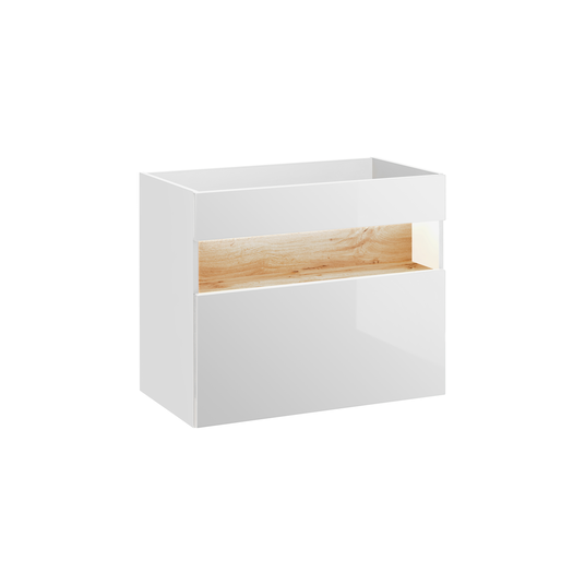 Valamukapp 80 cm, 1 sahtel, BAHAMA WHITE 821 FSC