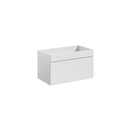 Valamukapp 80 cm, 1 sahtel, ICONIC WHITE 82-80-D-1S