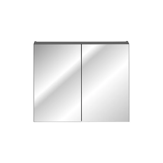 Peegelkapp 80 cm, 2 ust, SANTA FE, MUST, 84-80-A-2D