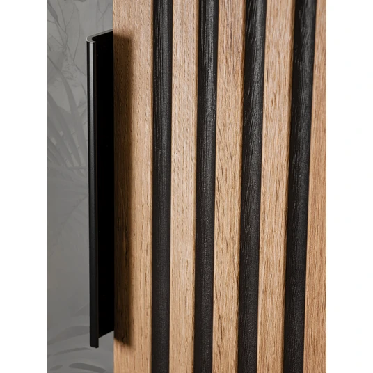 Qubik seinakapp 35x35cm 1 uksega XILO BLACK WOTAN 83-01-D-1D
