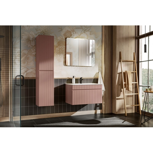 Mööblikomplekt 80 cm koos kraanikausi, kõrge kapi ja peegliga SET -ICR SKY 80 CM 2