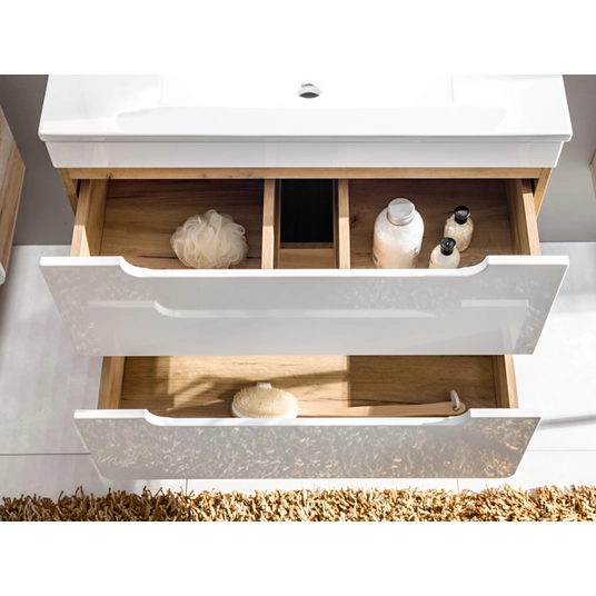 Valamukapp 50 cm, 2 sahtliga, ARUBA WHITE 824 -50CM FSC