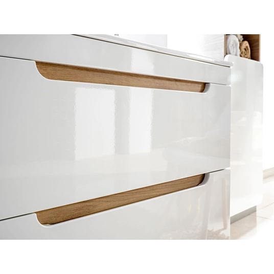 Valamukapp 50 cm, 2 sahtliga, ARUBA WHITE 824 -50CM FSC
