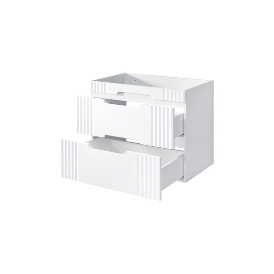 Valamukapp 80 cm, 2 sahtliga, FIJI WHITE 82-80-D-2S