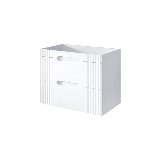 Valamukapp 80 cm, 2 sahtliga, FIJI WHITE 82-80-D-2S