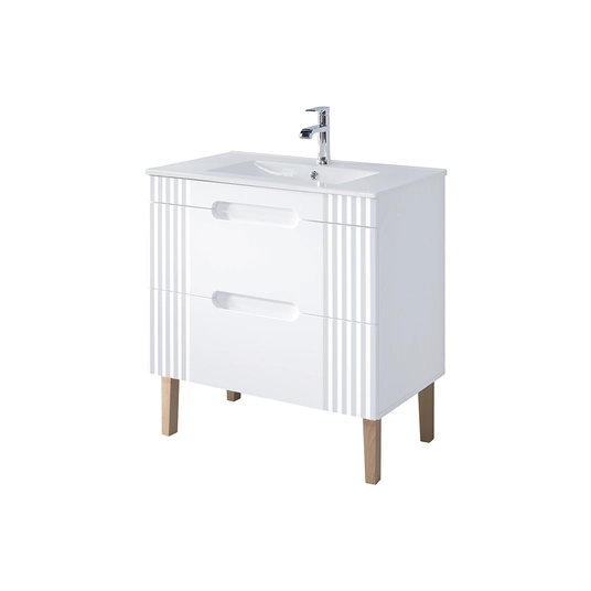 Baldų komplektas 80cm su praustuvu SET-FW LAVA 80CM