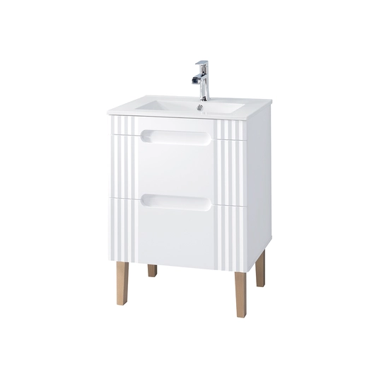 Baldų komplektas 60cm su praustuvu SET-FW LAVA 60CM