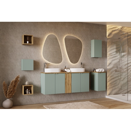 Qubik viršutinė spintelė 30x30cm 1 durys LINE REED GREEN D 83-30-1DQ