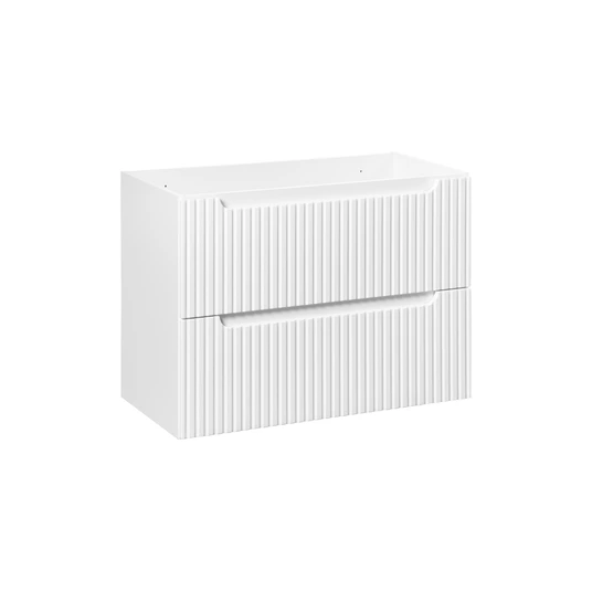 Praustuvo spintelė 80 cm, 2 stalčiai NOVA WHITE 82-80-2S