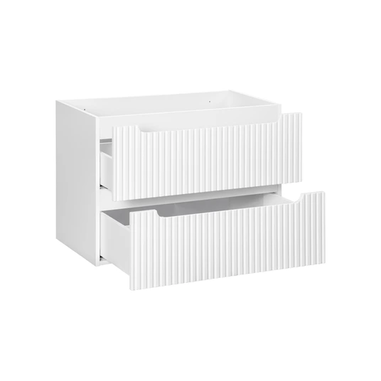 Praustuvo spintelė 80 cm, 2 stalčiai NOVA WHITE 82-80-2S