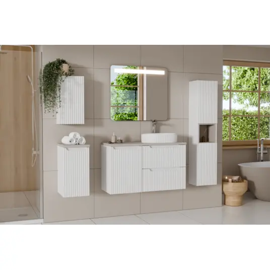 Viršutinė spintelė 30 cm, 1 durys, NOVA WHITE 83-30-1D