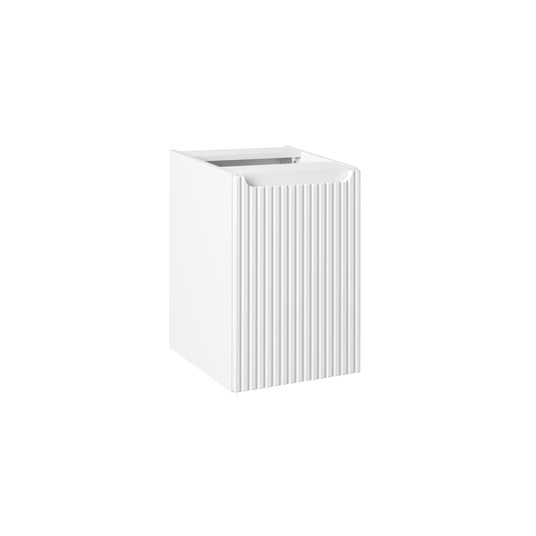 Po stalviršiu montuojama spintelė 40 cm su skalbinių krepšiu NOVA WHITE 81-40-1DK
