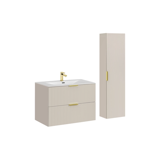 Vonios spintelių komplektas su praustuvu SET–ADC 80 cm SKY HIGH CABINET