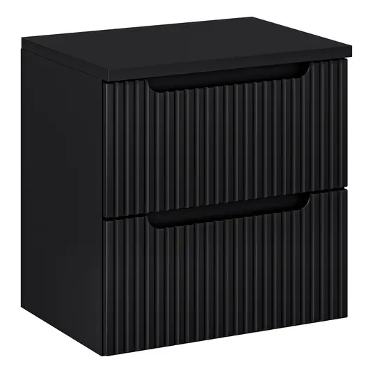 Baldų komplektas 60 cm su stalviršiu - spintelė b juodas 60 cm s