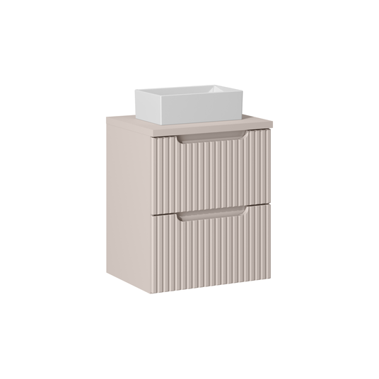 Baldų komplektas 50cm su stalviršiu ir praustuvu Gaja set-noc b cashmere 50cm s un gaja 35 wh