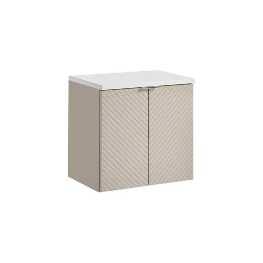 Baldų komplektas 60 cm su stalviršiu, baltas, 60 cm, d