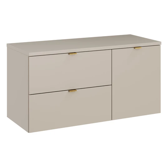 Spintelė 100 cm su stalviršiu, spintele ir skalbinių krepšiu – DC B 100 cm LB