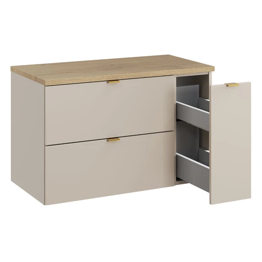 Spintelė 80 cm su stalviršiu ir ūkine spintele – DC B Cremona 80 cm LC