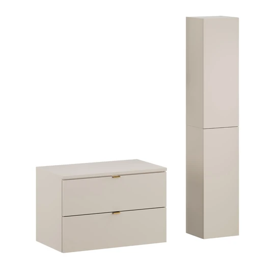 Baldų komplektas 80 cm su stalviršiu ir aukšta spintele - DC, b 80 cm, h