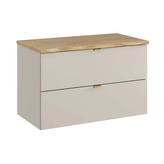 Vonios spintelė 80 cm su stalviršiu – SET–DC B NAT CREMONA 80 CM
