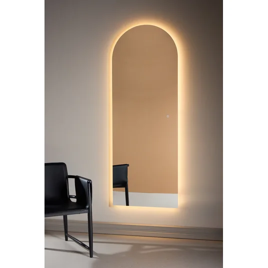 Skeppsvik x Josefin Lustig 70x185 cm - Mirror Lamp - Black / Clear