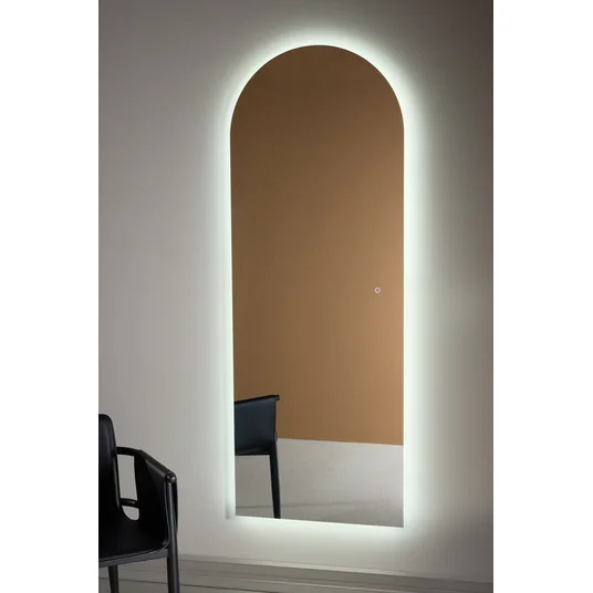 Skeppsvik x Josefin Lustig 70x185 cm - Mirror Lamp - Black / Clear