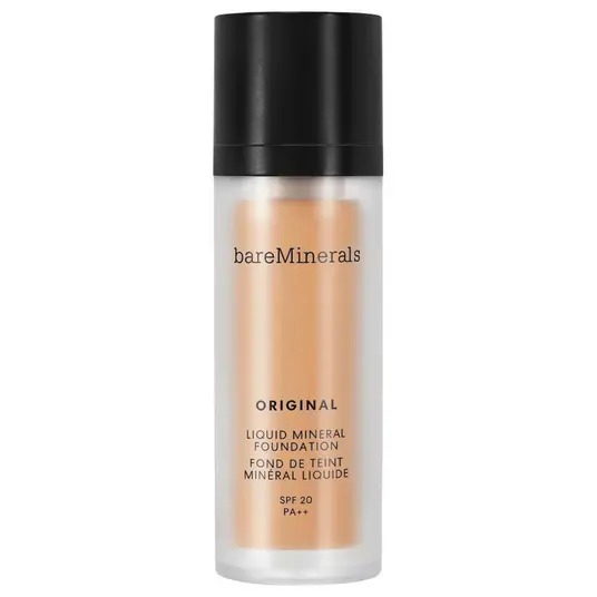 BareMinerals, Original Liquid Mineral, Luminous, Liquid Foundation, 16, Golden Nude, SPF 20, 30 ml