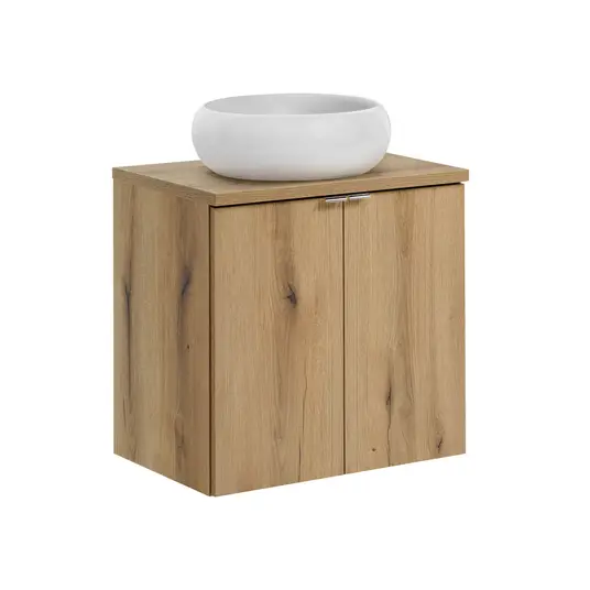 Baldų komplektas 60 cm su stalviršiu ir praustuvu Wiki set-noa b ąžuolas 60 cm d un wiki sw