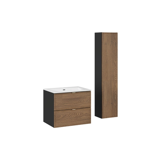 Baldų komplektas 60 cm su SKY praustuvu ir aukšta spintele SET-TC 60CM UM SKY HC