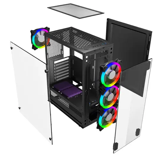 INTOP Ryzen 7 5700X 32GB 250SSD M.2 NVME RTX5060Ti 16GB WIN11