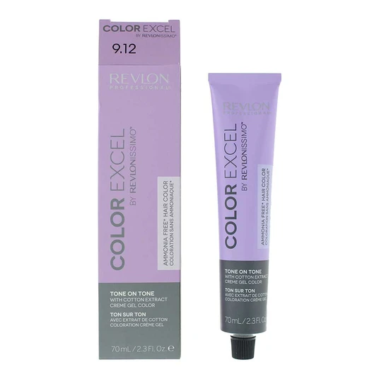 Revlon, Color Excel, Semi-Permanent Hair Dye, 9.12 Very Light Ash Iridescent Blonde, 70 ml