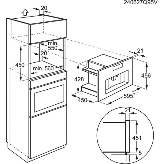 Sisseehitatud kohvimasin AEG TC8NK7B