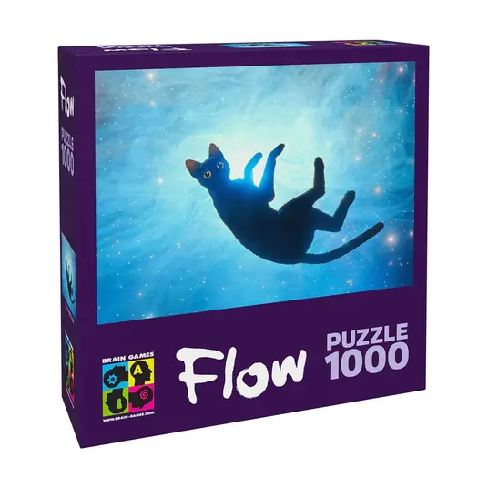 Dėlionė FLOW Puzzle 1000 - Cat floating in the air