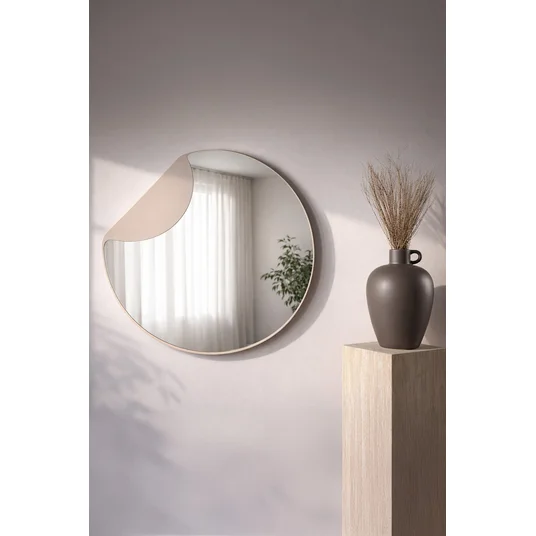 Mui Mirror - Beige / Clear Glass