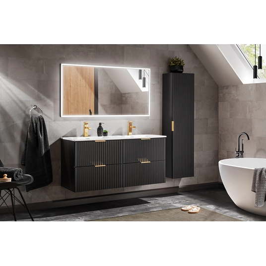 60 cm laiune kapi valamu all 2 sahtliga ADEL BLACK 82-60-B-2S