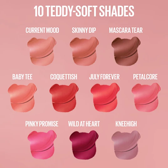 Maybelline - Matte Liquid Lipstick Super Stay Teddy Tint (Liquid Lip Tint) 5 ml - 105 Velvet Choker