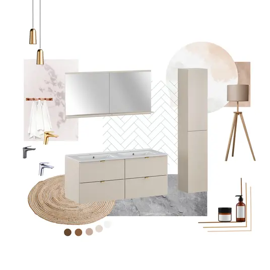 60 cm mööblikomplekt koos Lava pesemisaluse ja kõrge kapiga SET-DC 60CM UM LAVA WH HC