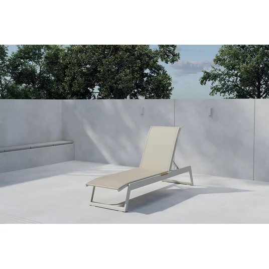 Mexico Sun Lounge 2-pack - Beige/Teak