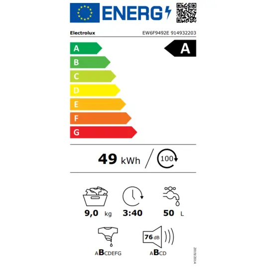 Pesumasin Electrolux EW6F9492E