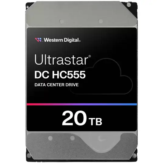 Kõvakettaserver WD/HGST ULTRASTAR DC HC555 (3,5", 20 TB, 512 MB, 7200 RPM, SATA 6 Gb/s, 512E SE NP3) SKU: 0B48724