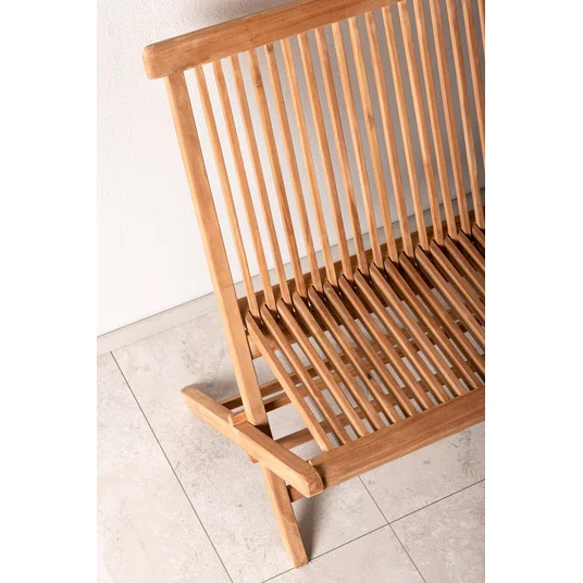 Ghana - Folding Bench- Natural - Teak -