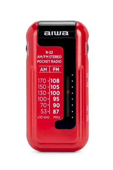 Aiwa R-22RD radio AM/FM / sarkans