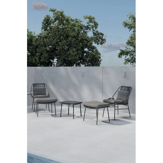 Zakynthos Lounge Set - Brown / Brown