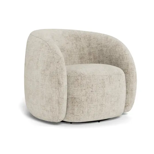 Lodi lounge chair w/armrest, Seat beige Juto 4, Base steel black, 81x83x76 cm