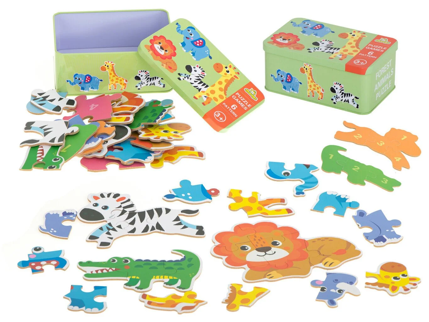 RoGer Safari Animals Puzzle In A