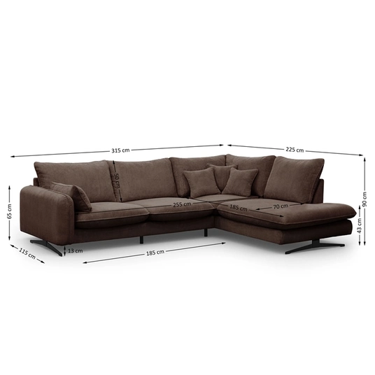 Minkštas kampas Prince L, Poso 06