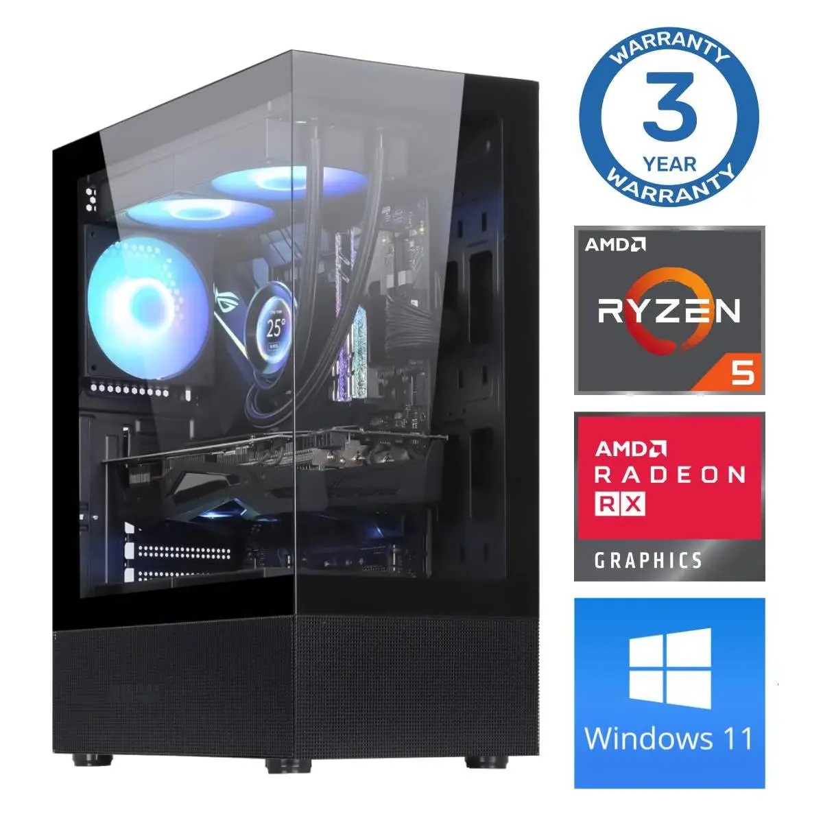 INTOP Ryzen 5 3600 16GB 500SSD