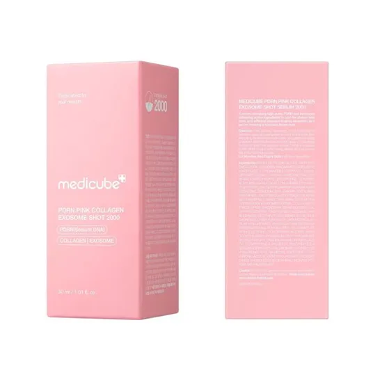 MEDICUBE PDRN PINK COLLAGEN EXOSOME SHOT 2000 veido serumas, 30 ml
